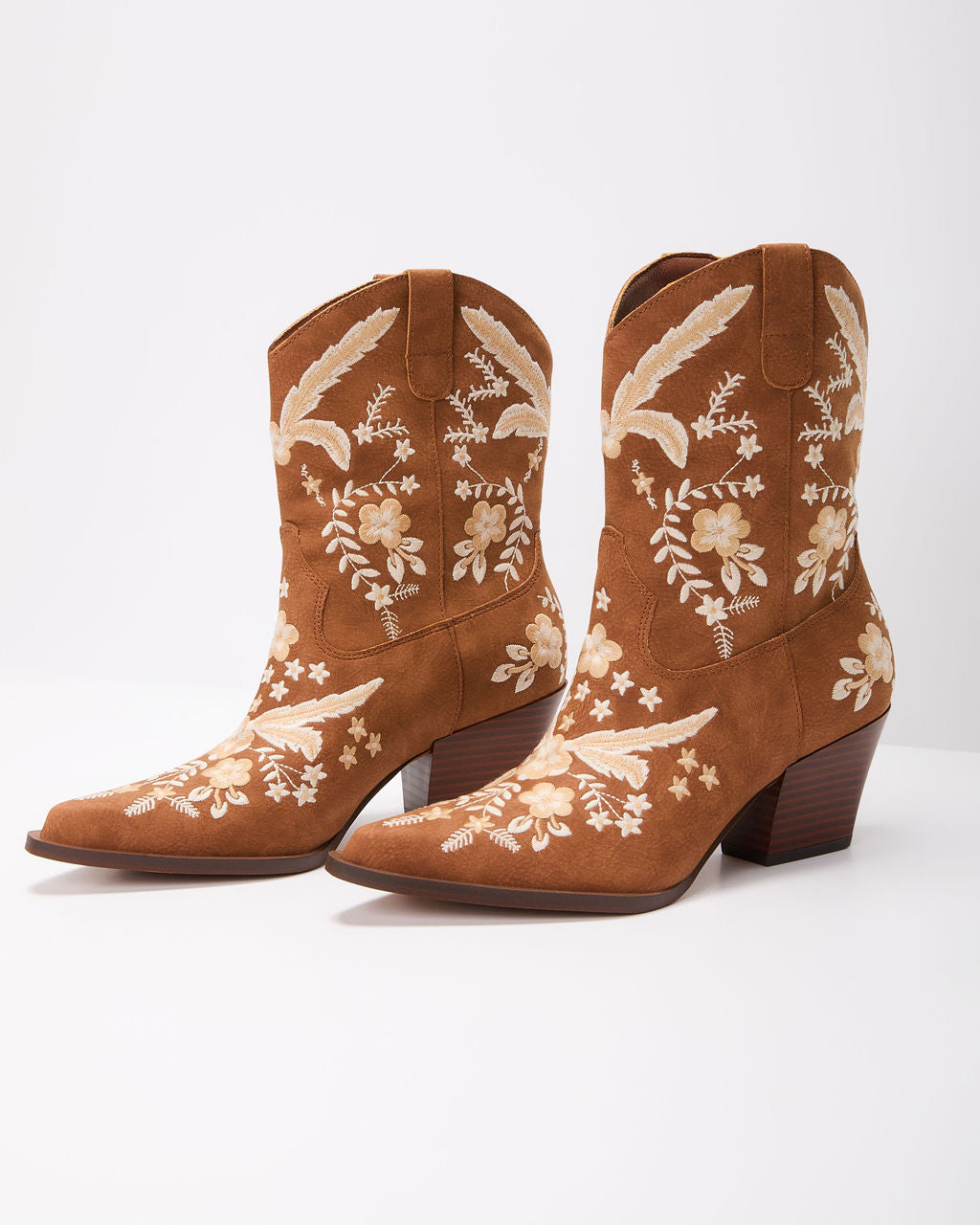 Full Bloom Embroidered Floral Western Bootie - Image 10