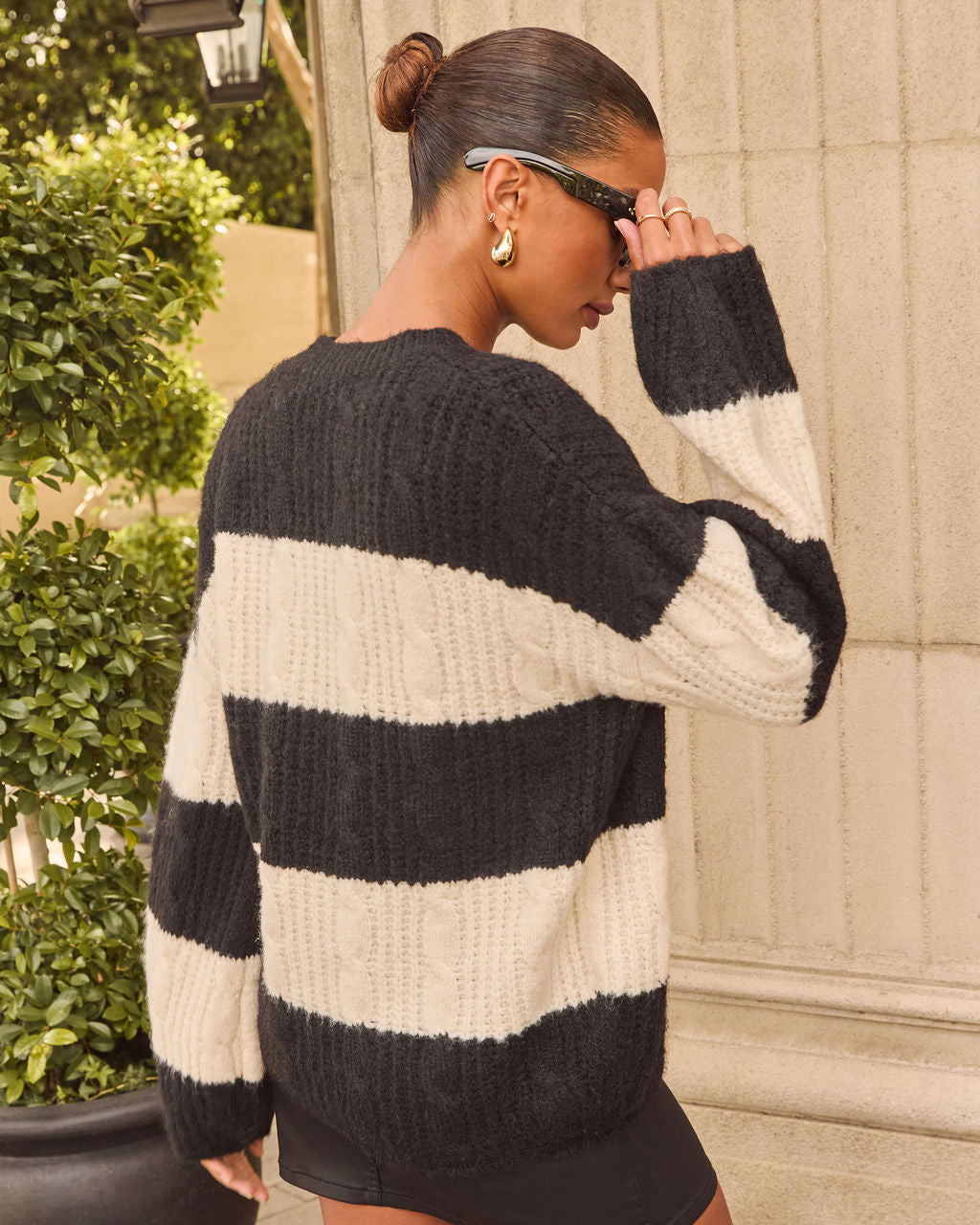 Tawnera Striped Color Block Sweater - Image 4