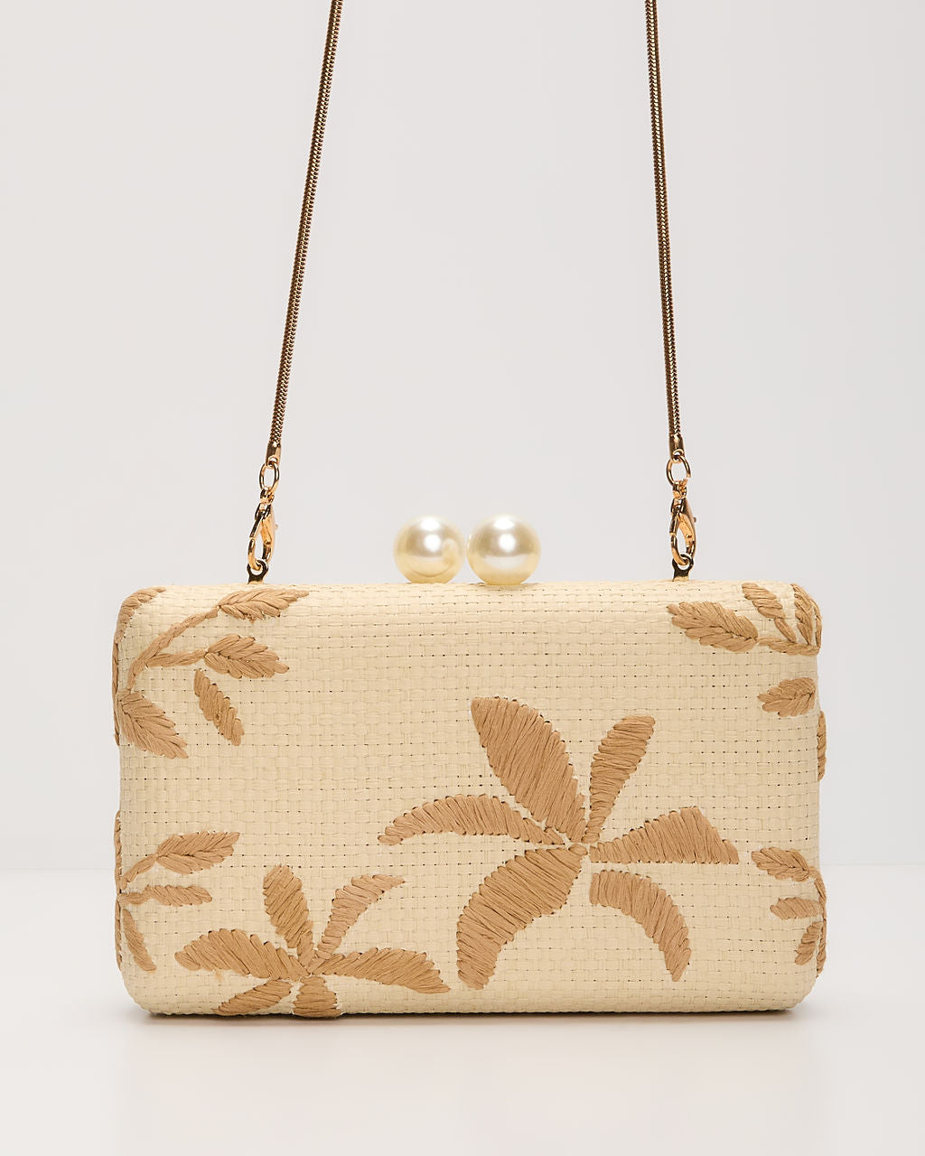 Voyage On Woven Straw Clutch - Image 2
