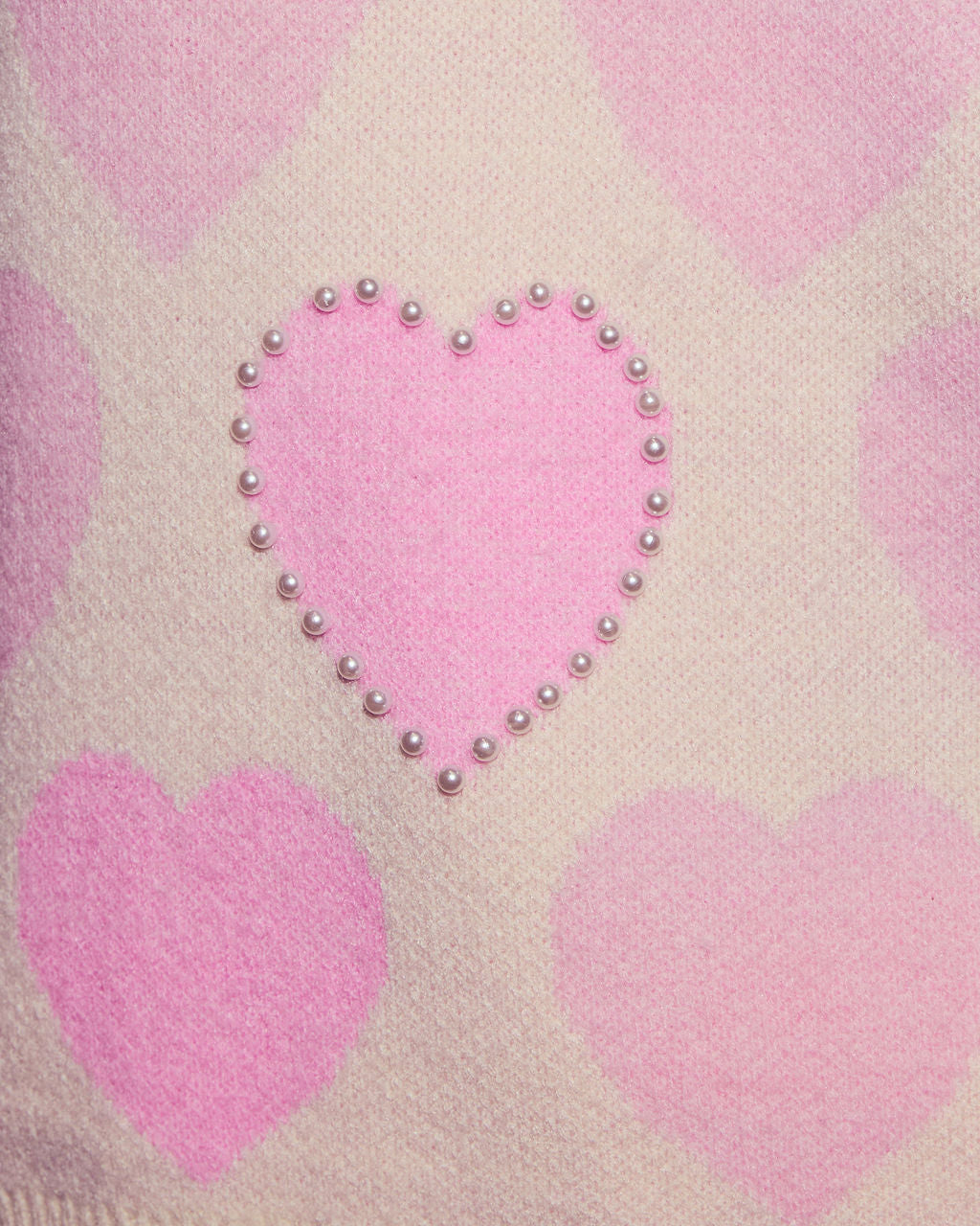 Love Letter Oversized Heart Pearl Sweater - Image 6