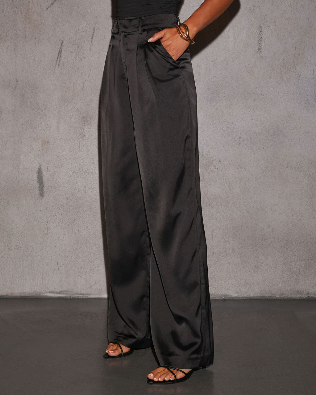 Shannell Satin Trouser Pants - Image 3