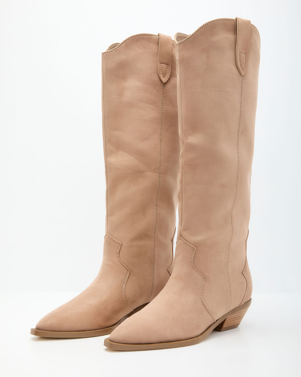 Eylana Suede Western Knee High Boot - Image 12