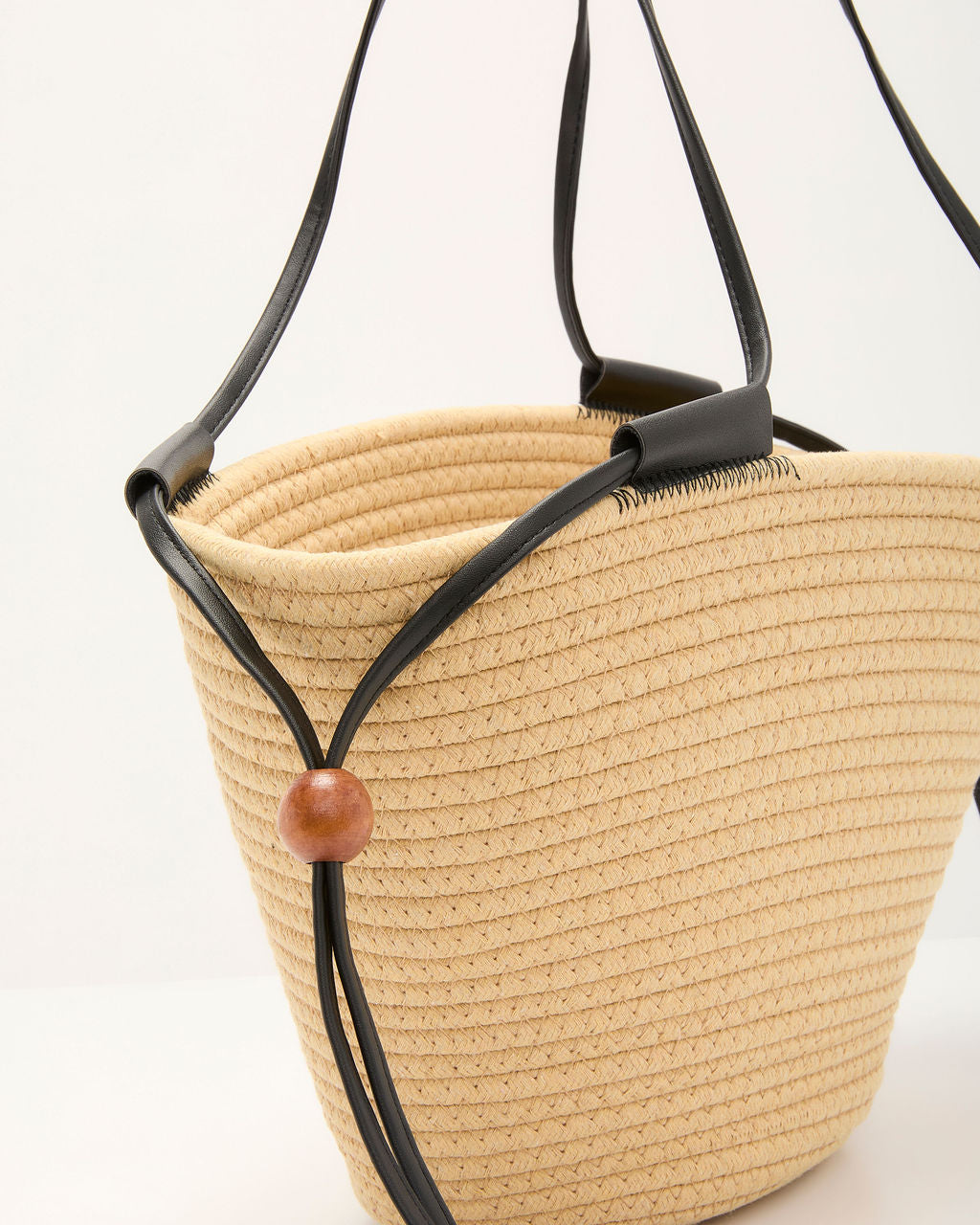 Coastal Carryall Straw Tote Bag - Image 5