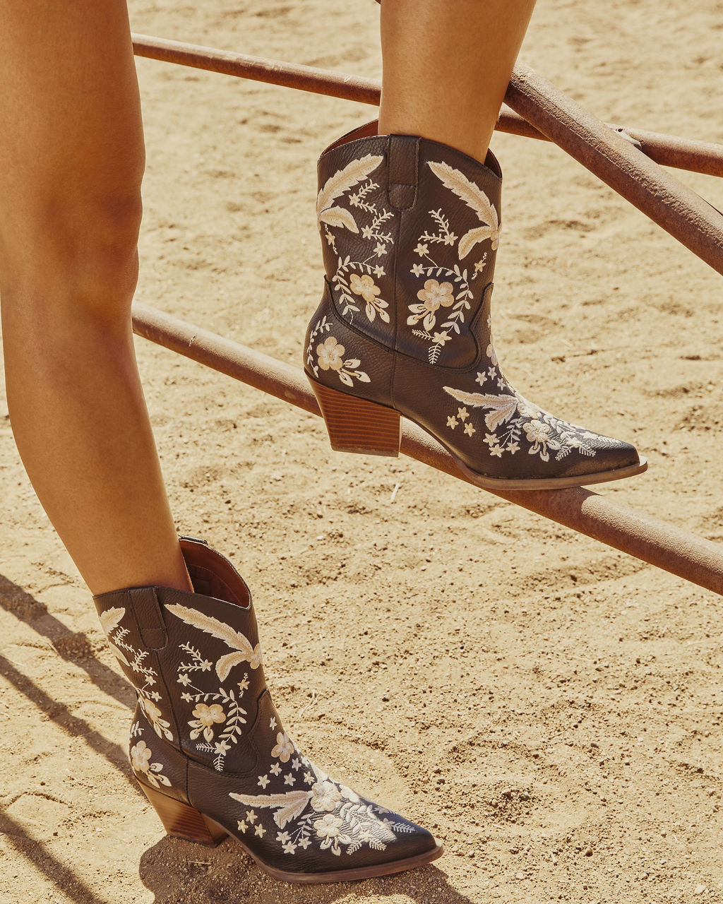 Full Bloom Embroidered Floral Western Bootie - Image 3
