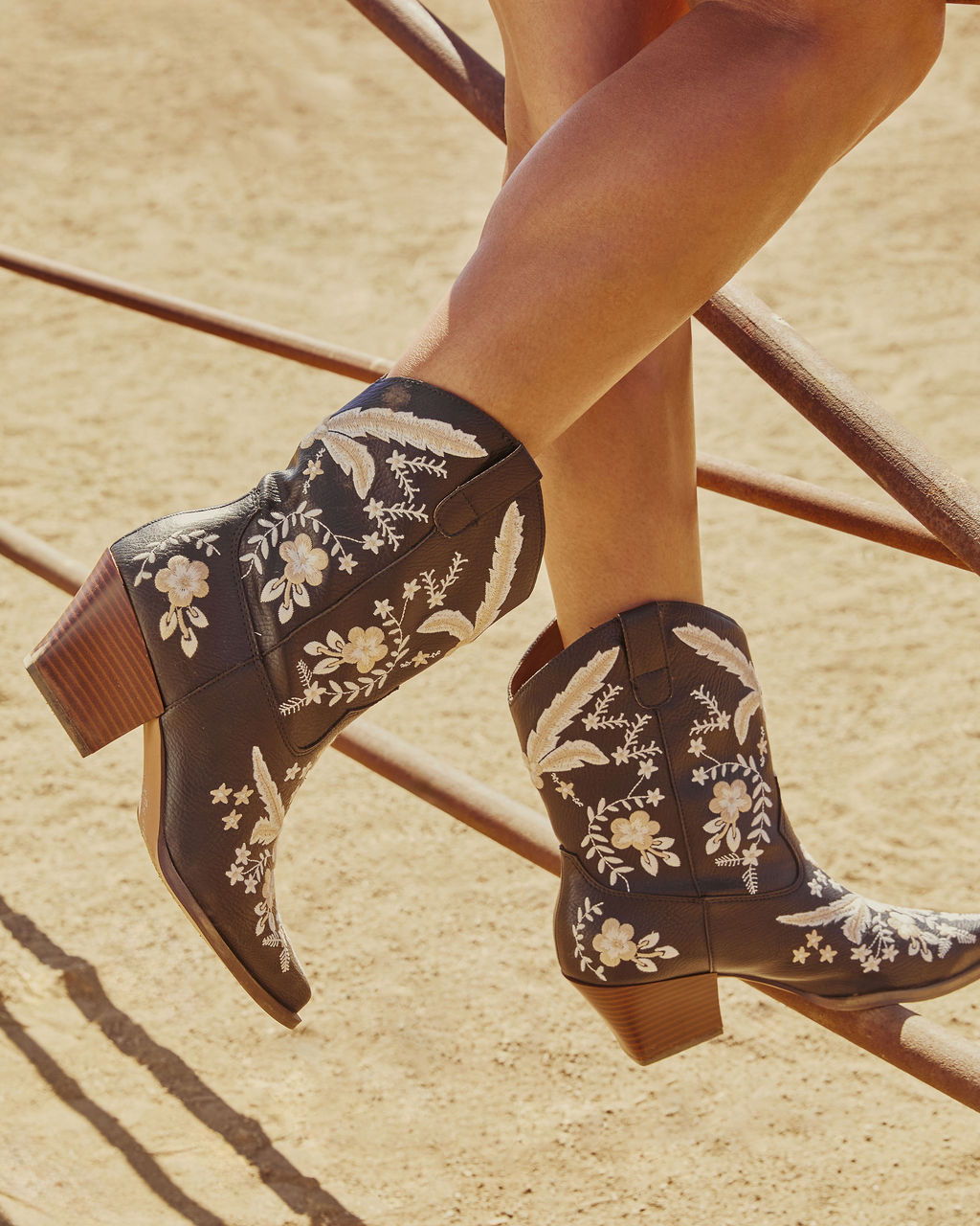 Full Bloom Embroidered Floral Western Bootie - Image 4