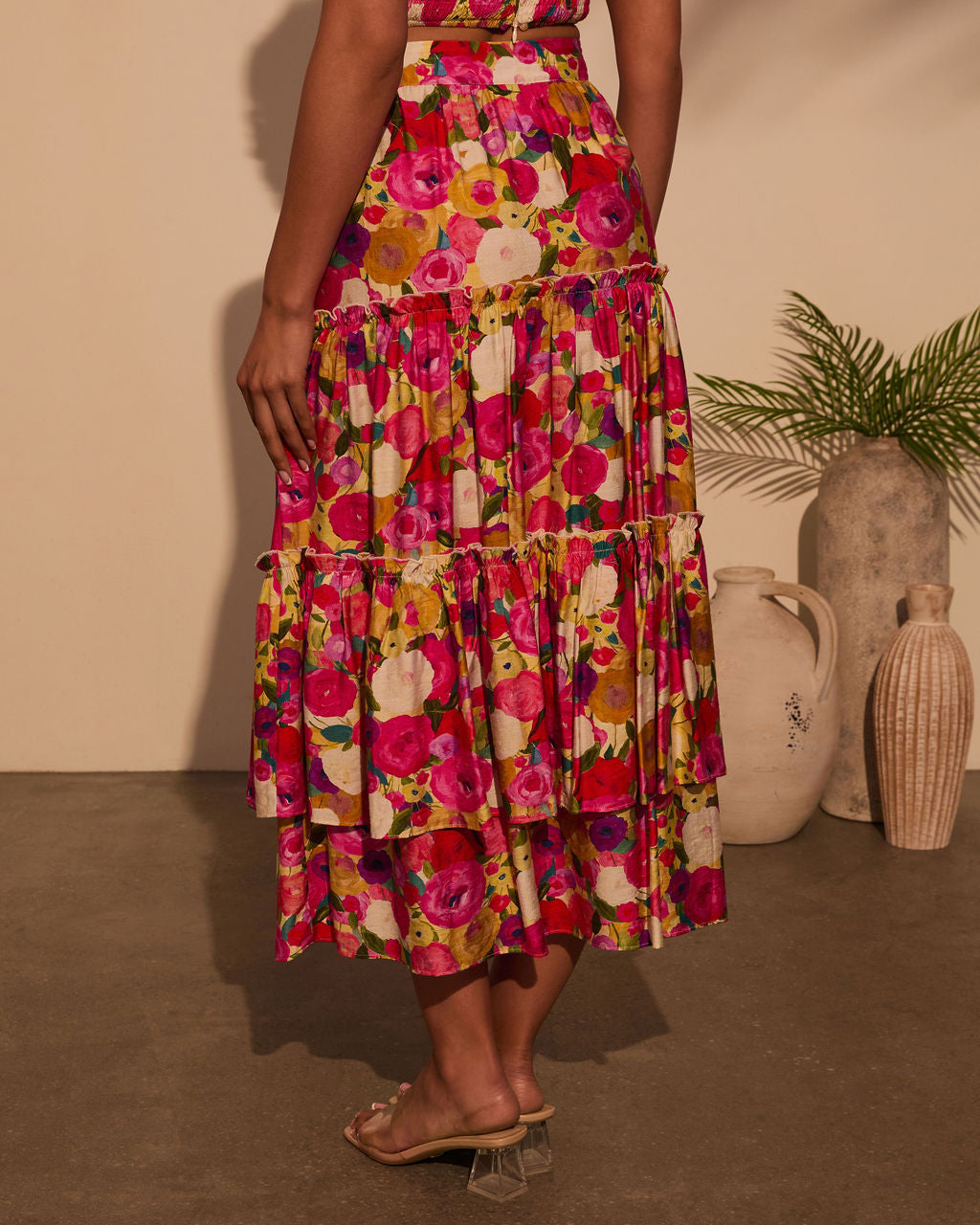 Margot Floral Midi Skirt - Image 4
