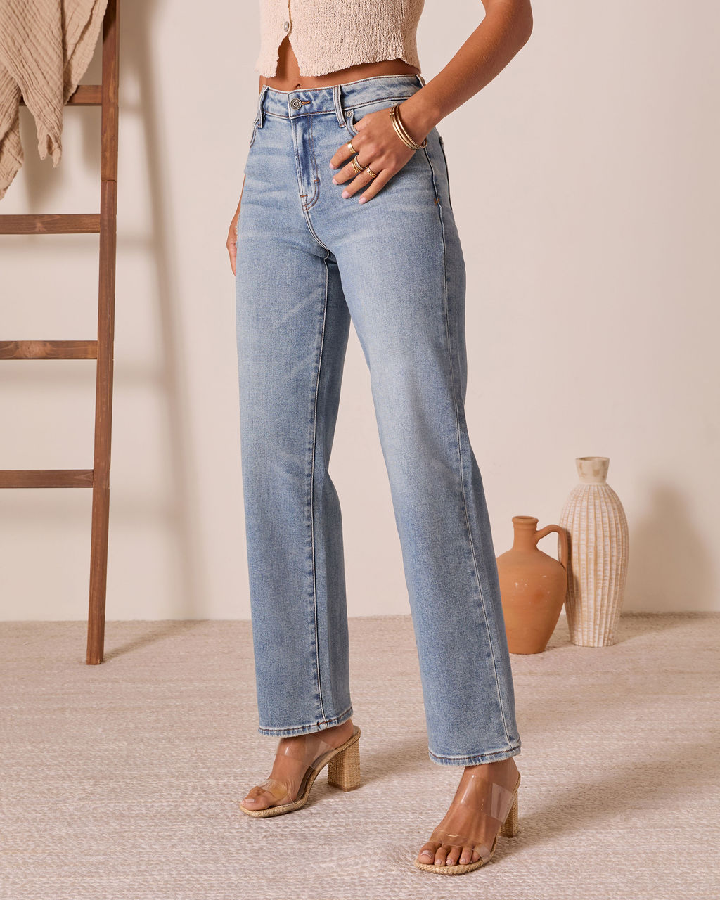 Adeina Super Stretch Straight Jeans - Image 3