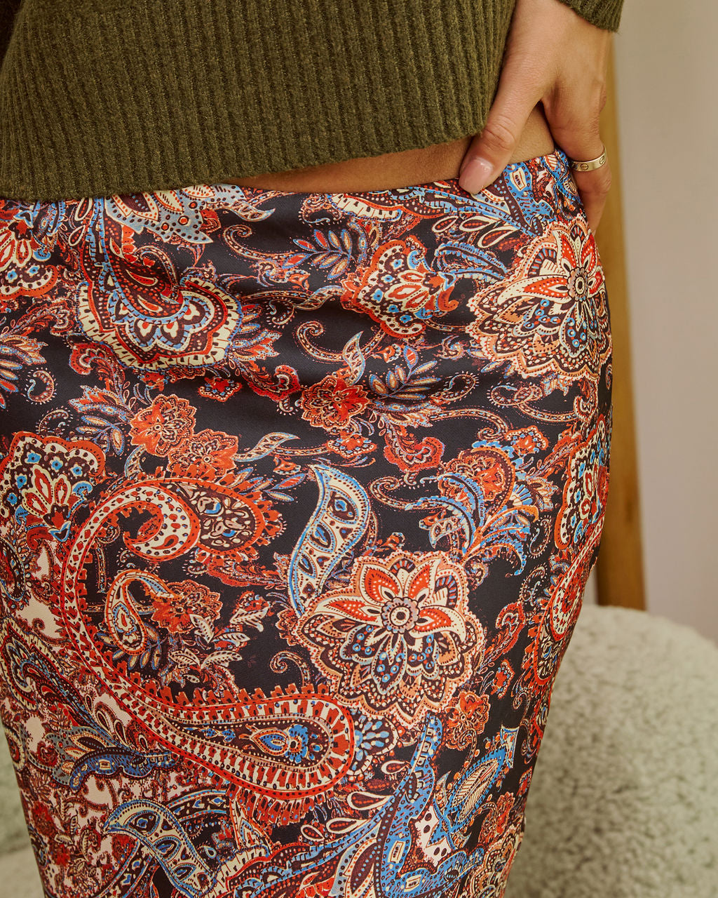 Opaline Paisley Maxi Skirt - Image 6