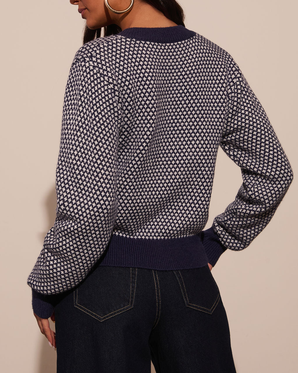 Spot On Abstract Contrast Cardigan - Image 4