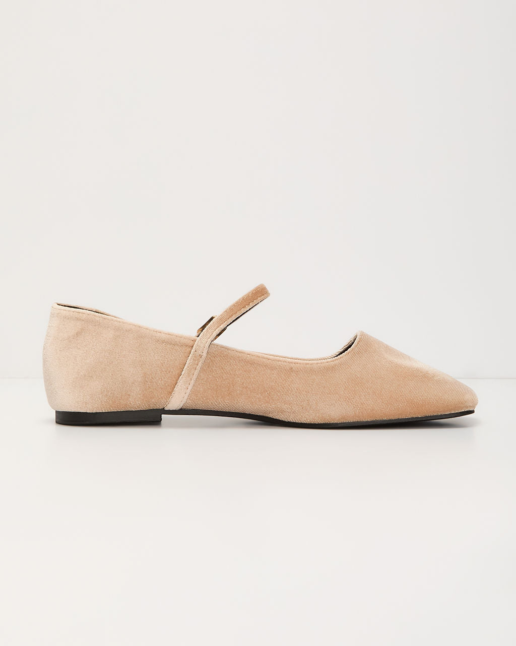 Janey Velvet Mary Jane Ballet Flats - Image 12