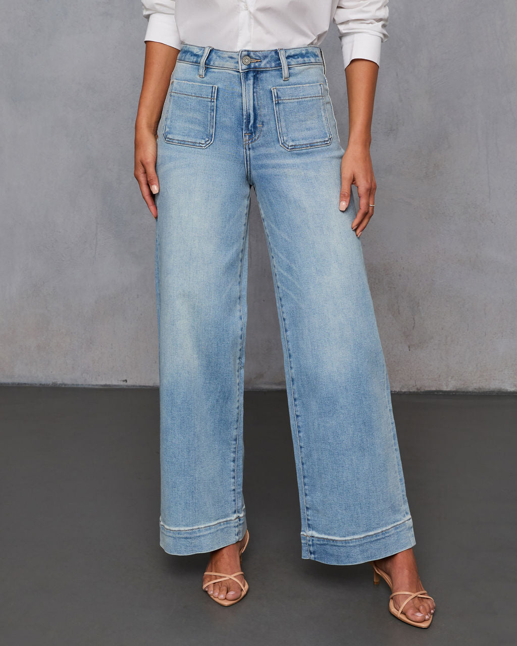 Janis Super Stretch Wide Leg Jeans - Image 2