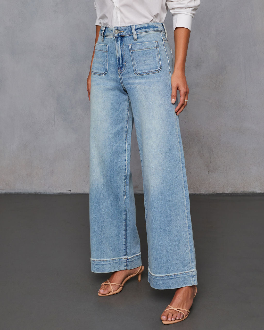 Janis Super Stretch Wide Leg Jeans - Image 3