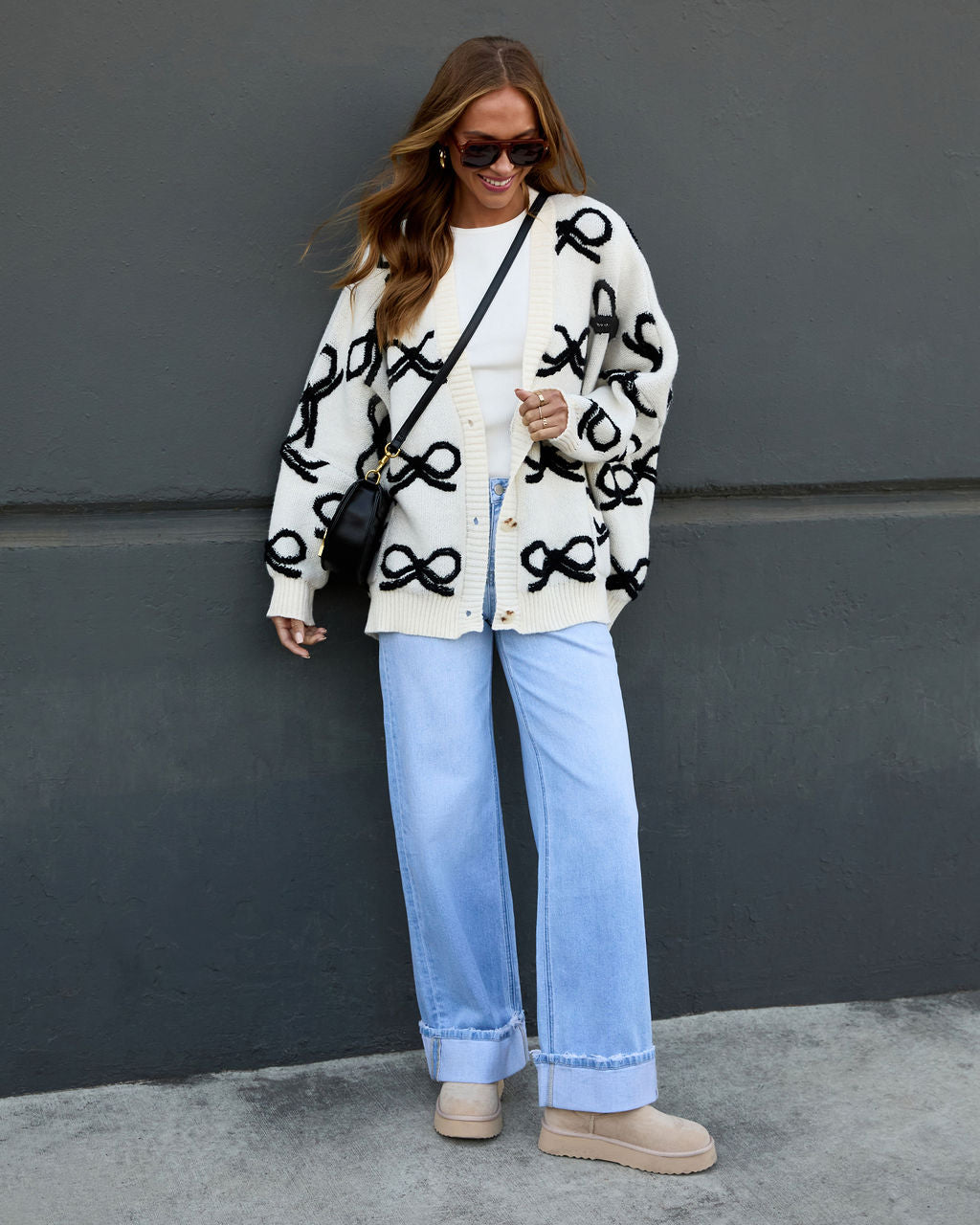 Dreamy Days Printed Bow Cardigan - Image 2