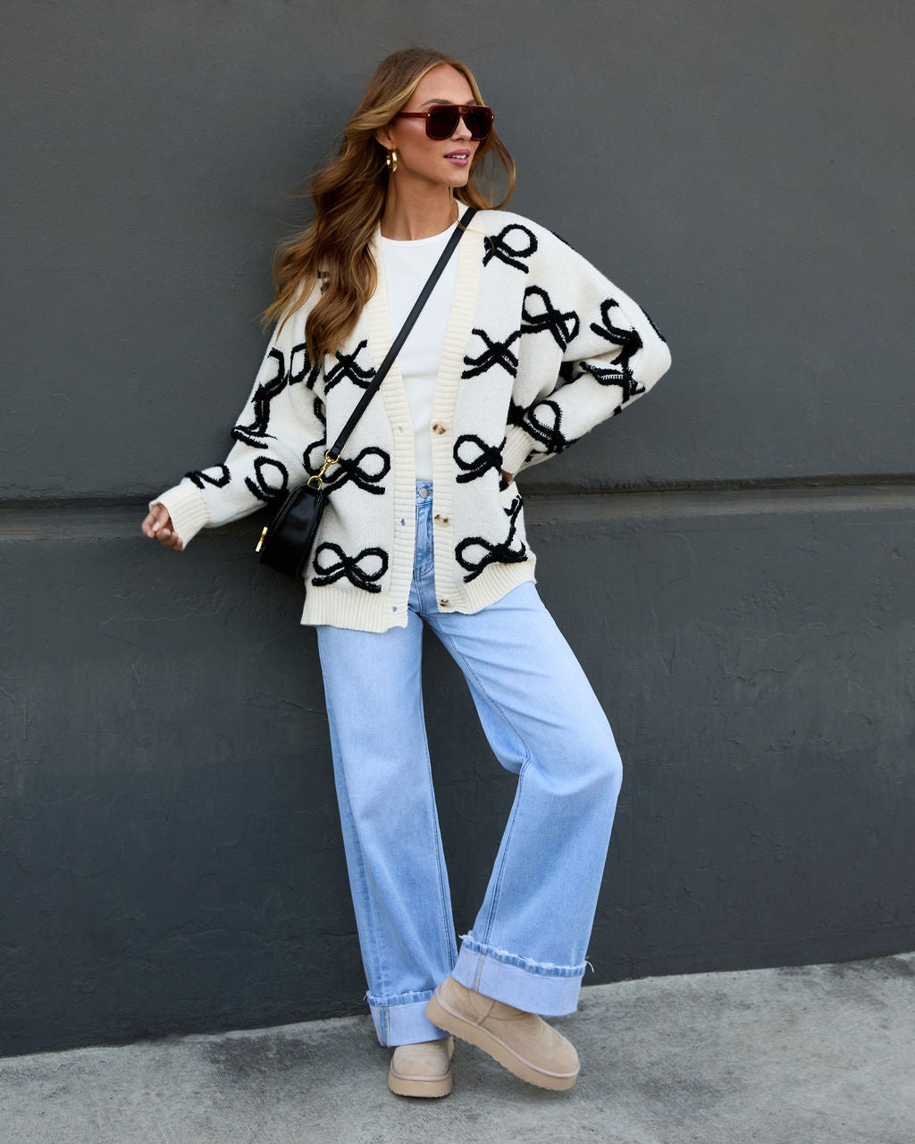 Dreamy Days Printed Bow Cardigan - Image 6