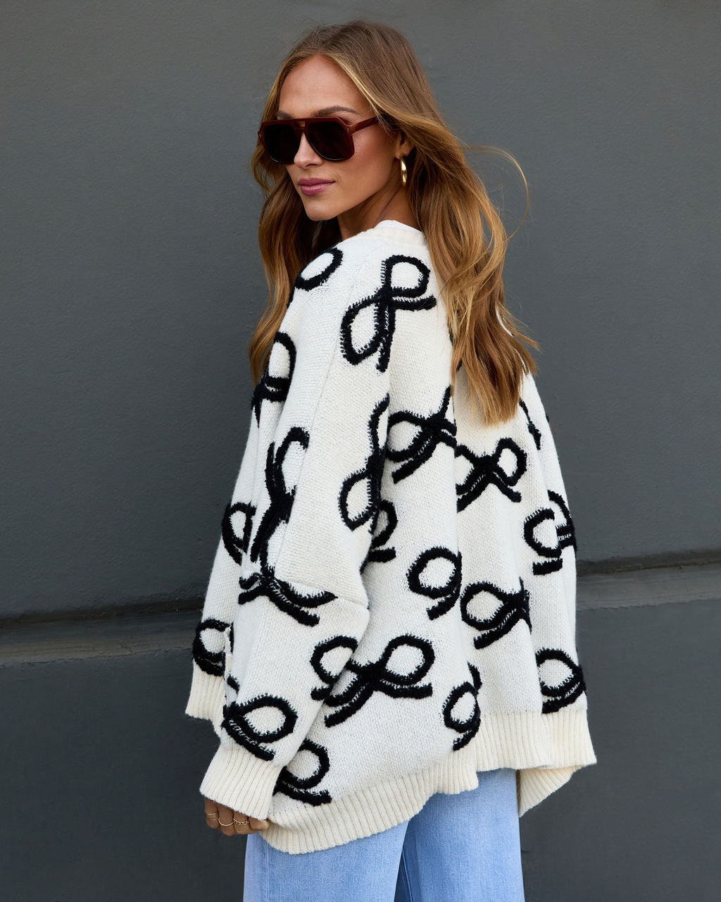 Dreamy Days Printed Bow Cardigan - Image 4