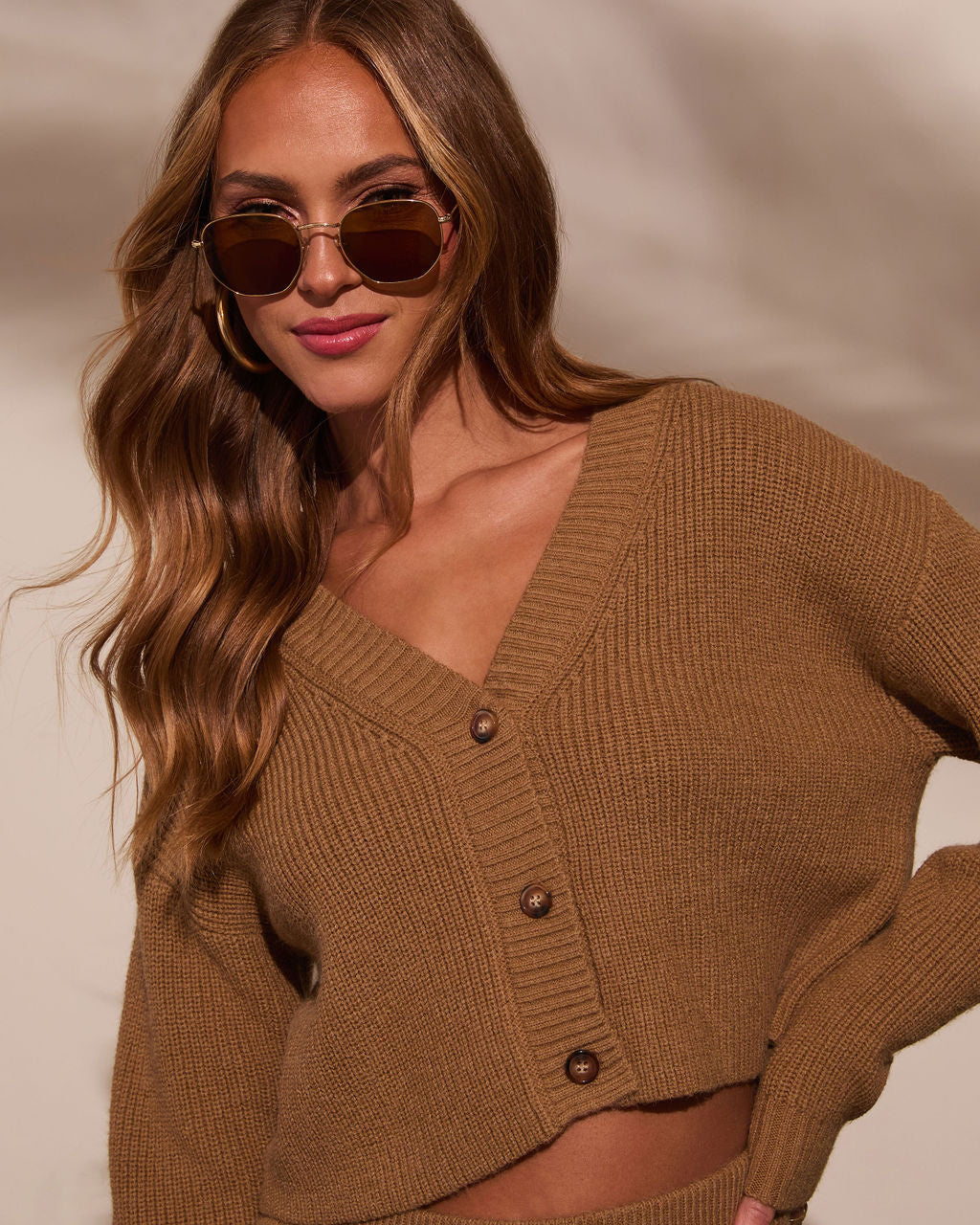 Cozy Skies Cropped Cardigan - Image 6