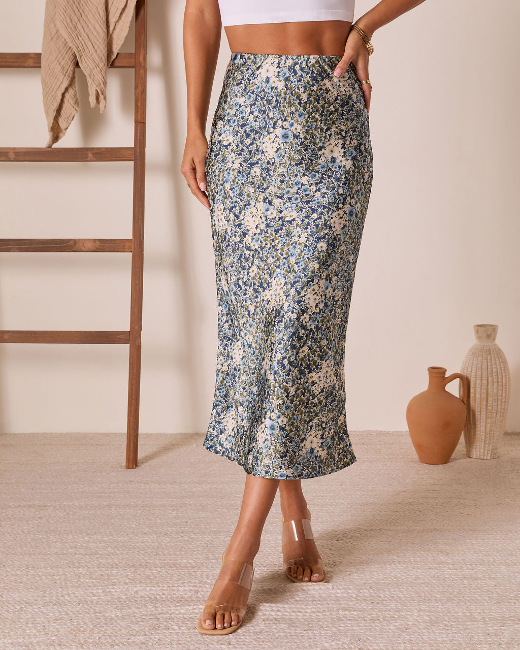 Poppy Dust Floral Maxi Skirt - Image 2