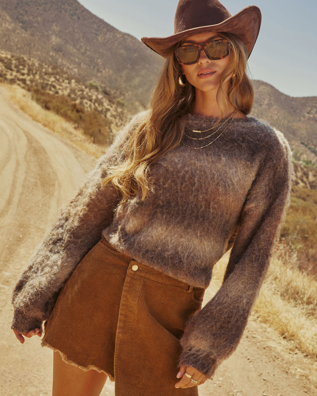 Donahue Fuzzy Knit Sweater - Image 2