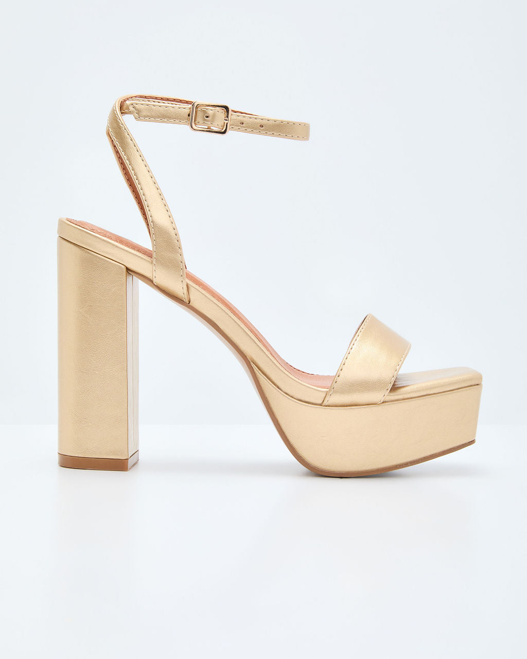 Cindria Metallic Platform Heels - Image 3