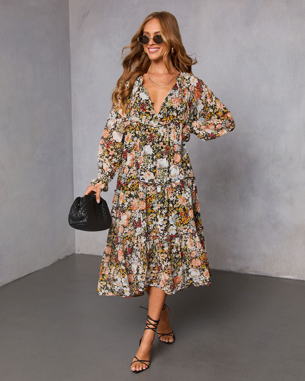 Ronda Tiered Midi Dress - Image 6