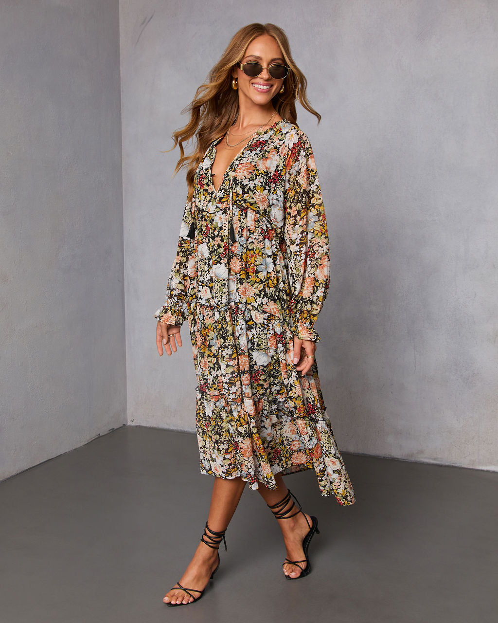 Ronda Tiered Midi Dress - Image 3