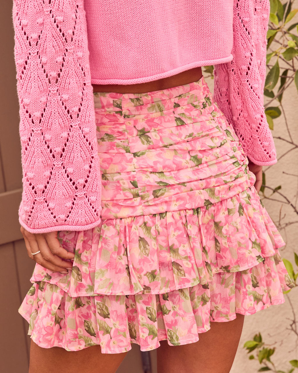 Radiant Day Tiered Mini Skirt - Image 4