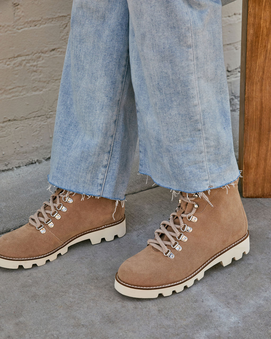 Arlene Faux Suede Lace Up Boot - Image 5