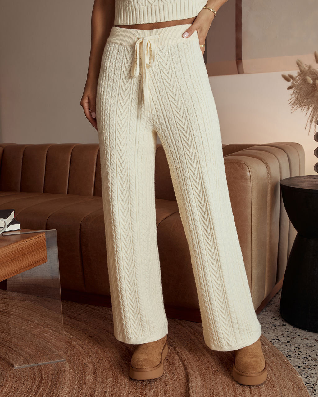 Sukkie Cable Knit High Rise Bottoms - Image 2