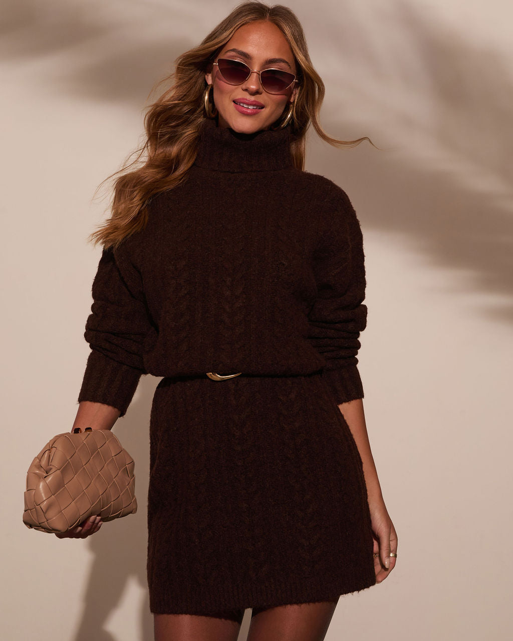 Snowdrift Turtleneck Sweater Dress - Image 5