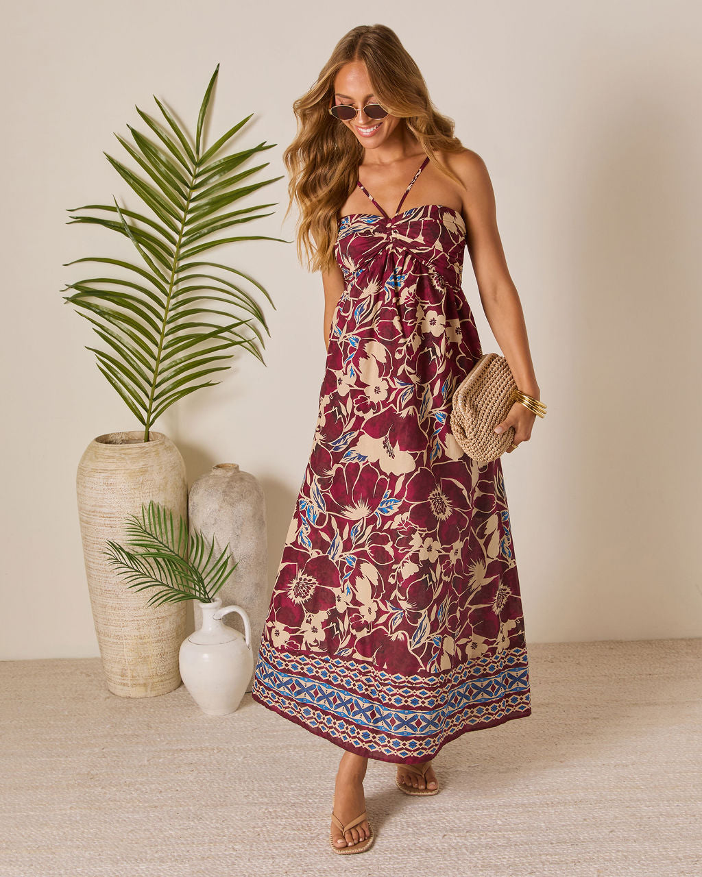 Sunset Tropics Empire Maxi Dress - Image 5