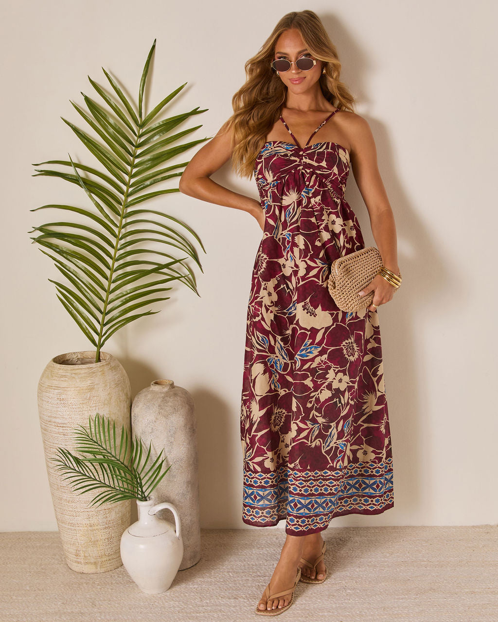 Sunset Tropics Empire Maxi Dress - Image 6