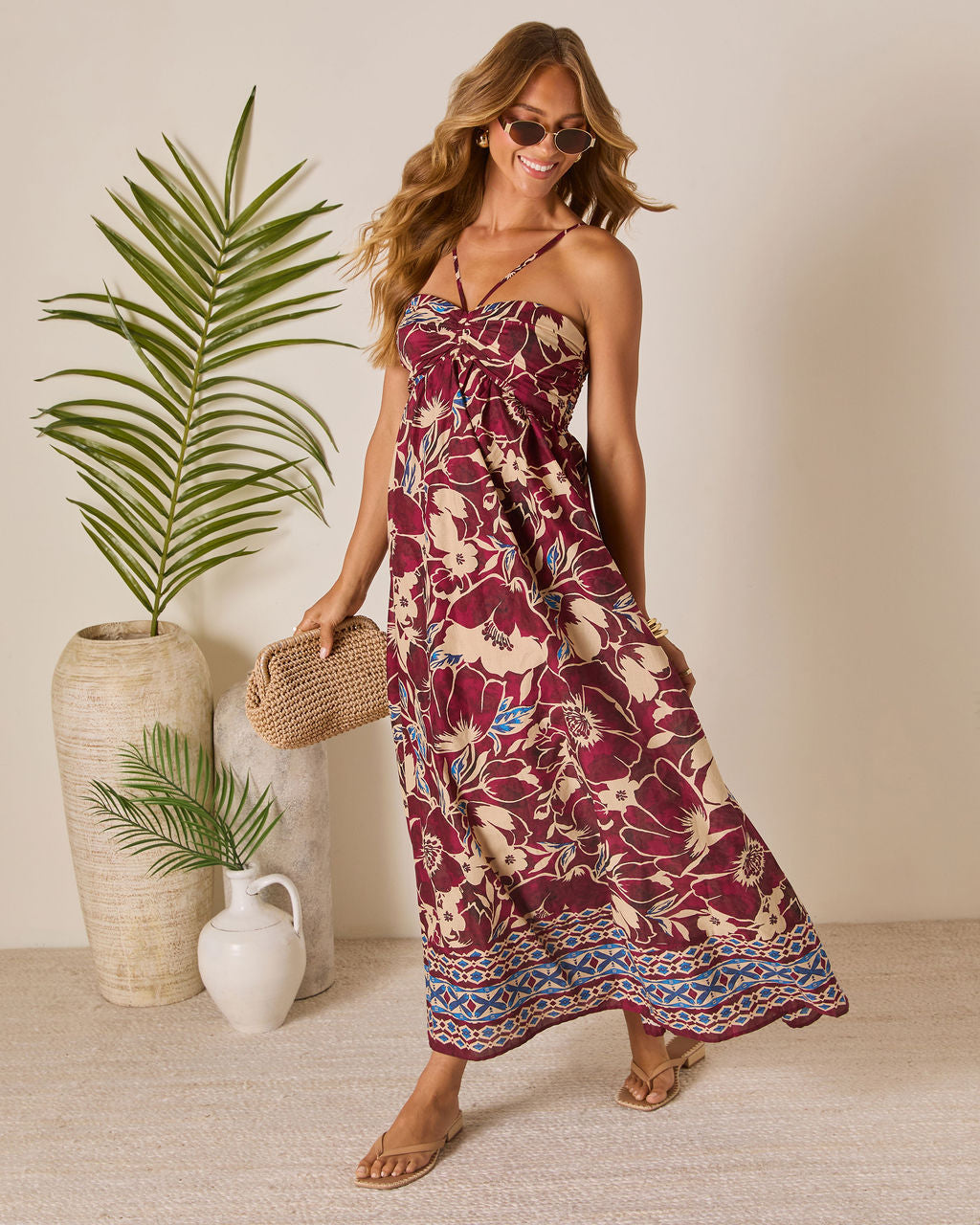 Sunset Tropics Empire Maxi Dress - Image 3