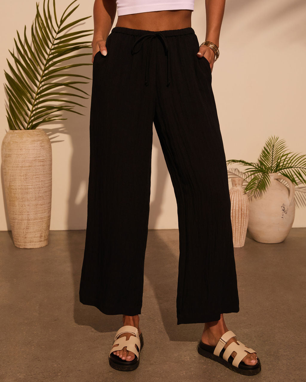 Juliena Waist Tie Pants - Image 2