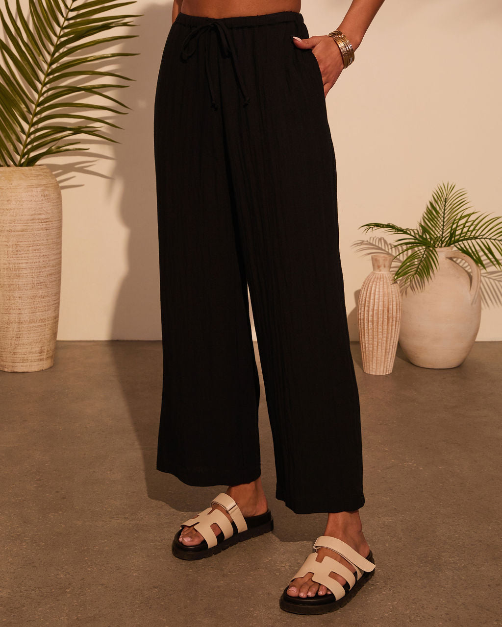 Juliena Waist Tie Pants - Image 3