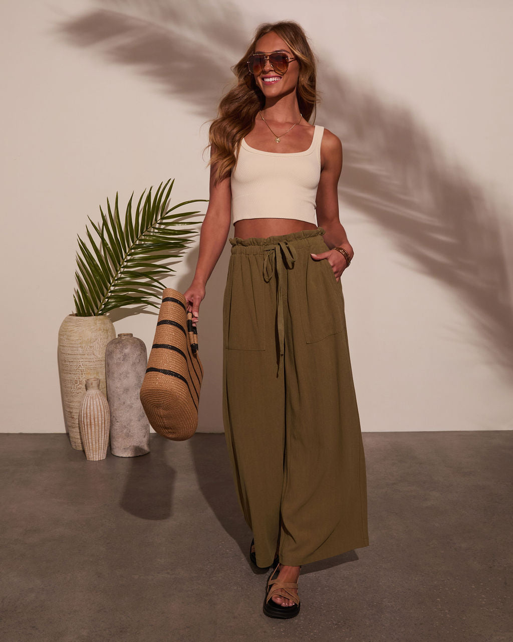 Journey On Linen Drawstring Pants - Image 5