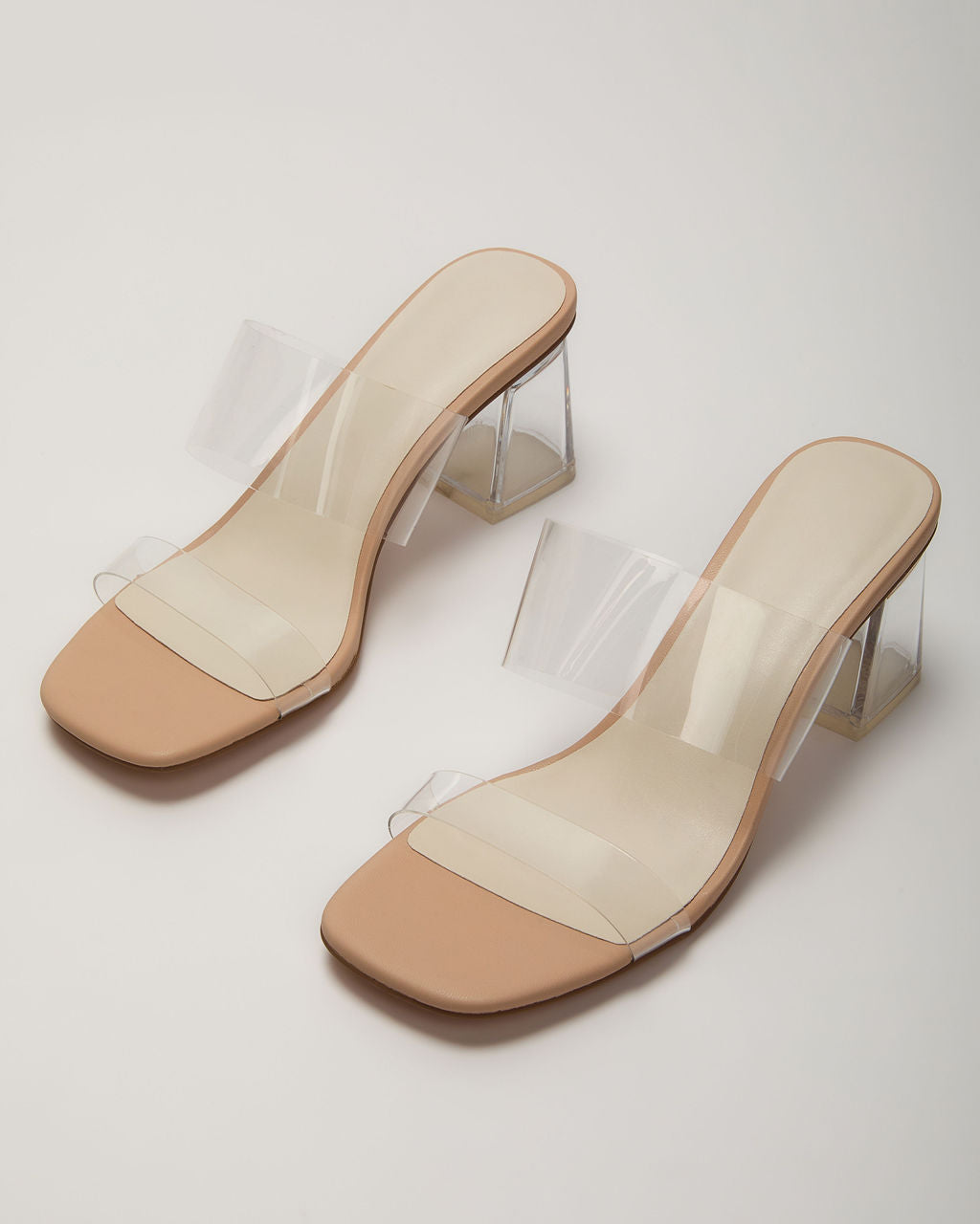 Savanna Clear Open Toe Mules - Image 2