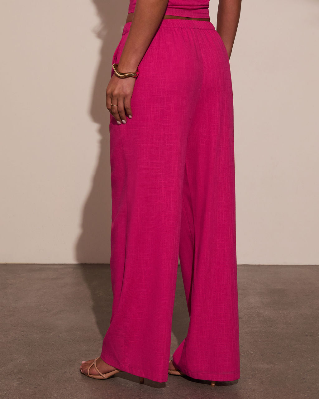 Onyx Linen Wide Leg Pants - Image 4