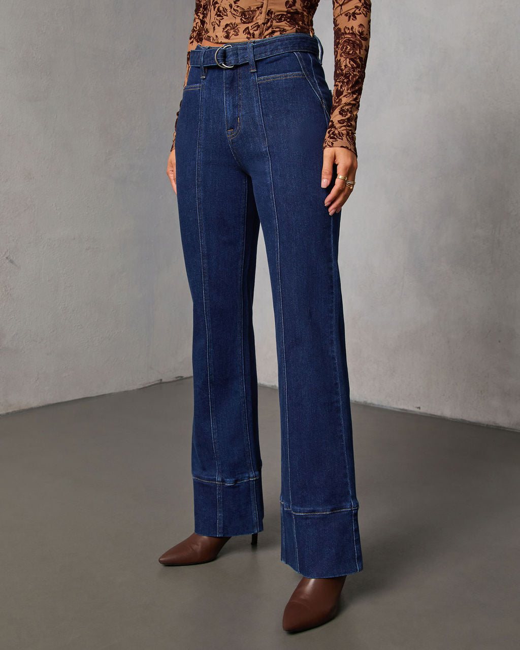 Harloe 90s Vintage Stretch Flare Jeans - Image 3