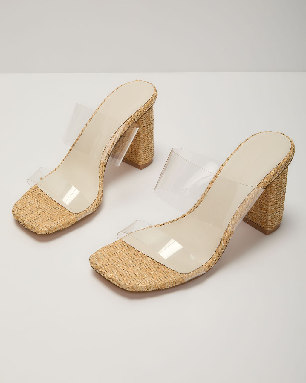 Sunny Days Clear Open Toe Mules - Image 2