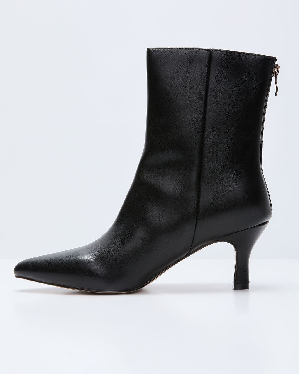 Franie Vegan Leather Kitten Heel Bootie - Image 4