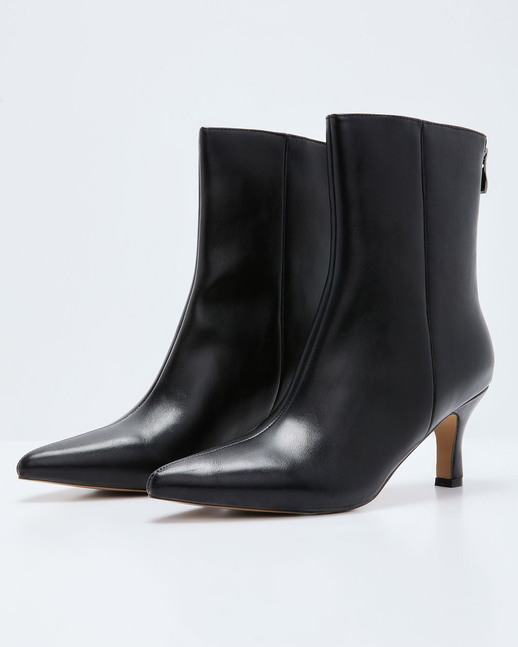 Franie Vegan Leather Kitten Heel Bootie - Image 2