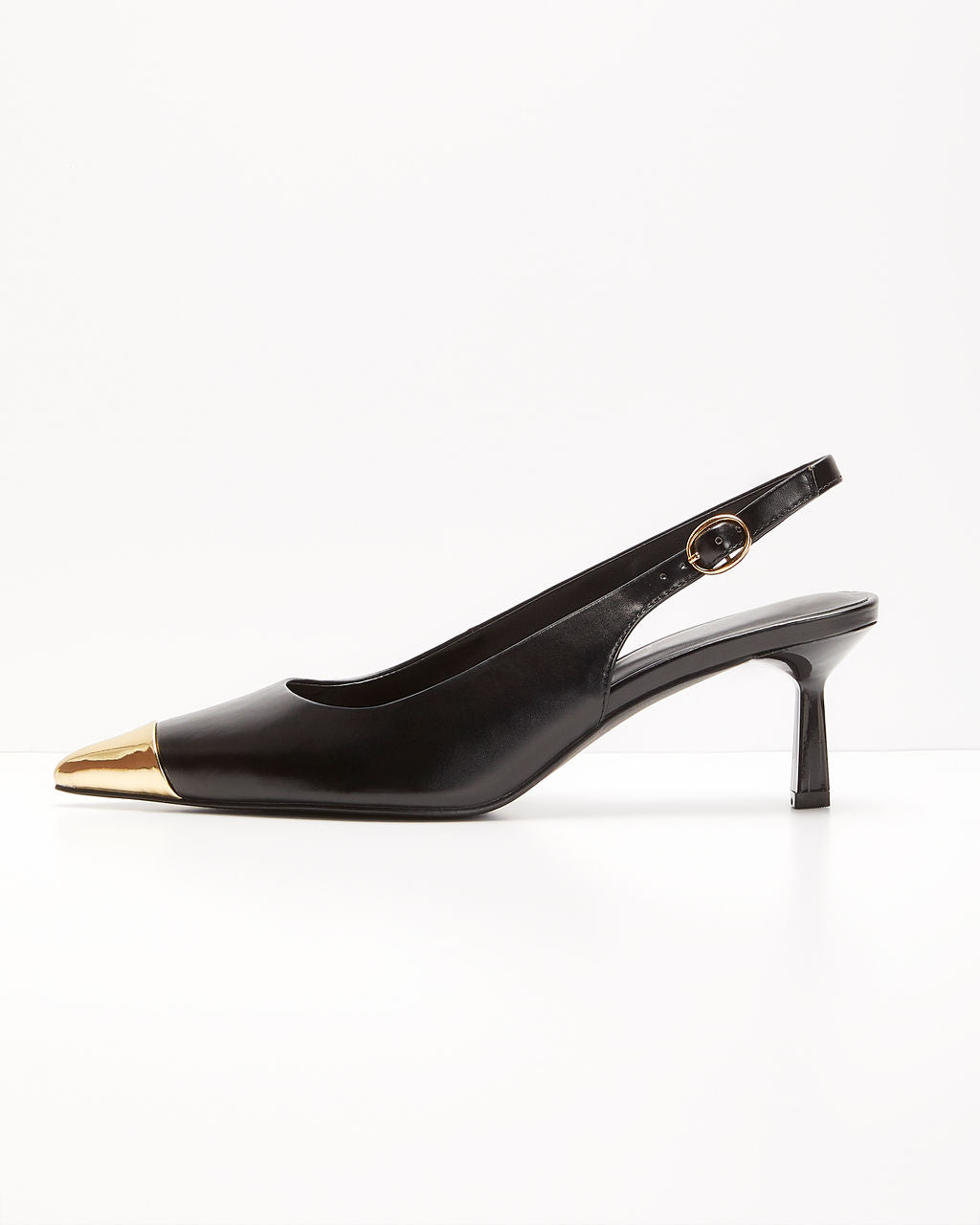 Denzel Metallic Tip Slingback Heels - Image 3