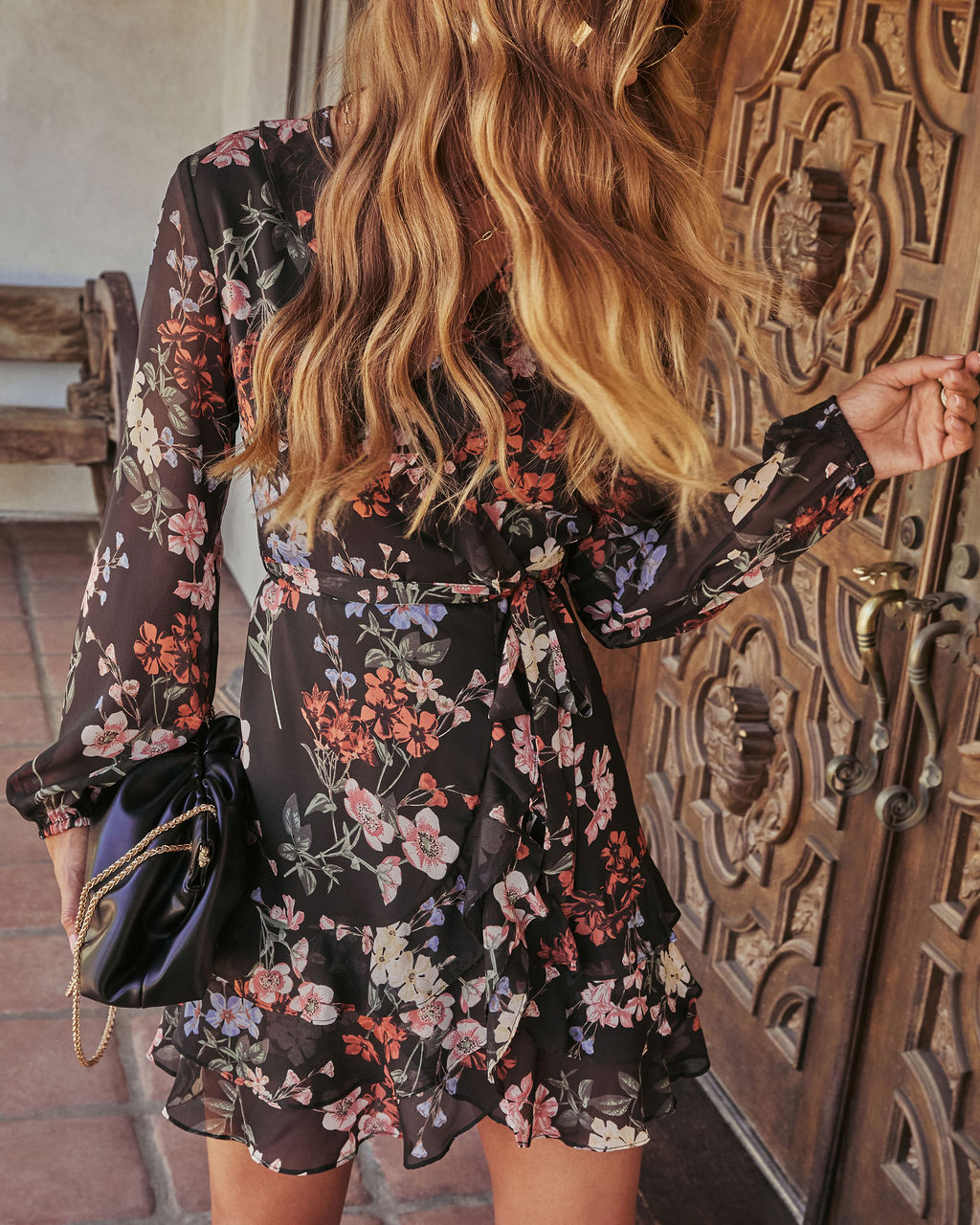 Emberlyn Printed Wrap Mini Dress - Image 5