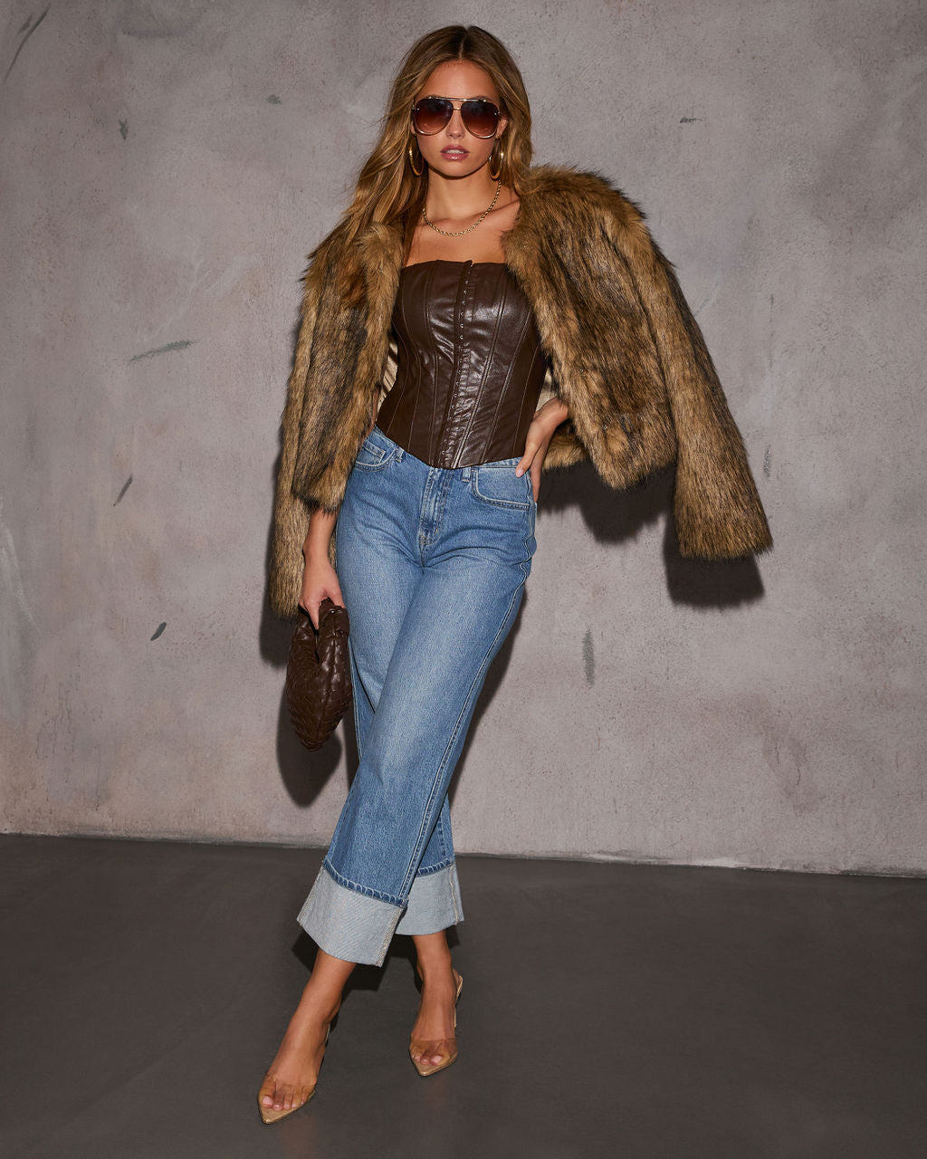 Modern Muse Strapless Leather Top - Image 5