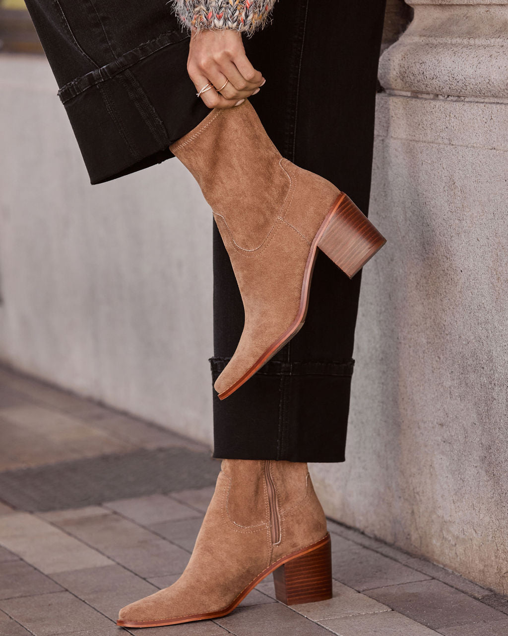 Alexie Suede Bootie - Image 17