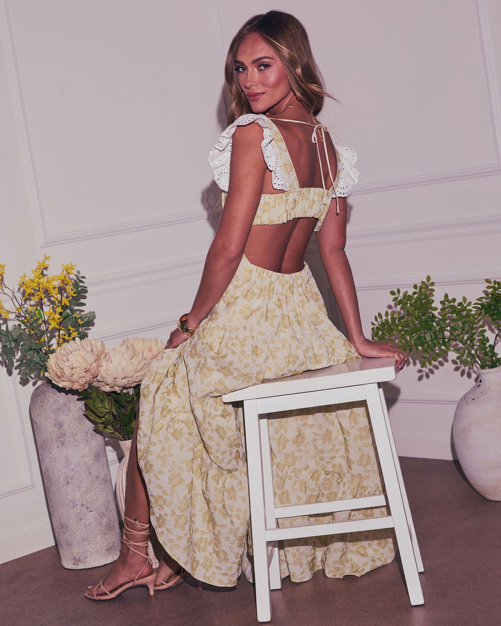 Blooming Bliss Tiered Maxi Dress - Image 4