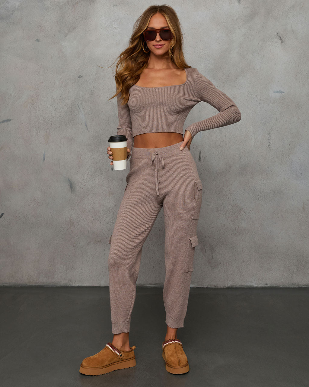 Jude Ribbed Knit Crop Top - Image 6