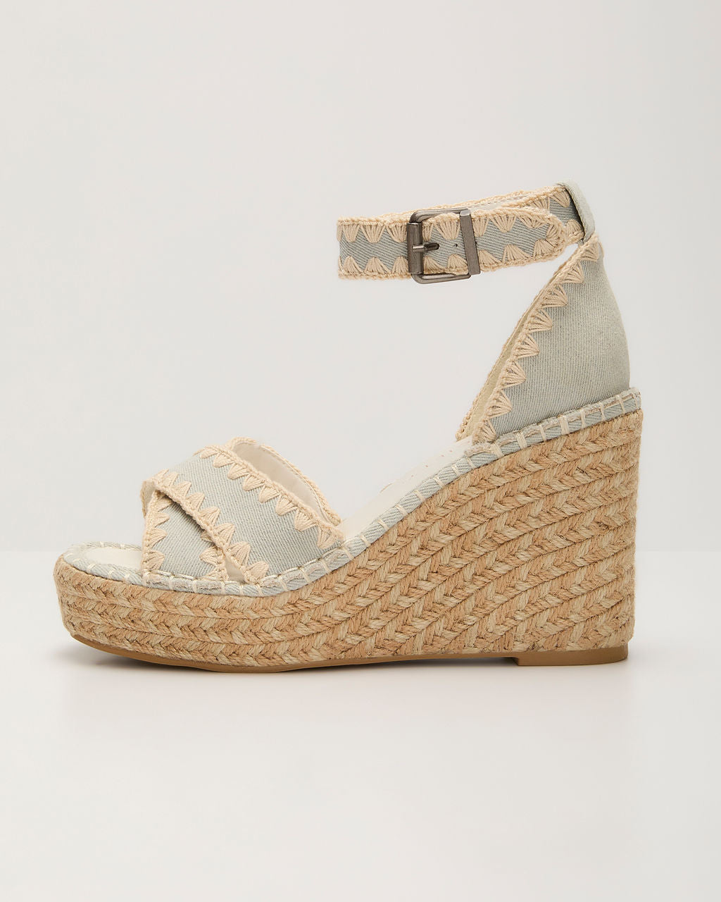 Saddler Raffia Wedge Sandal - Image 3