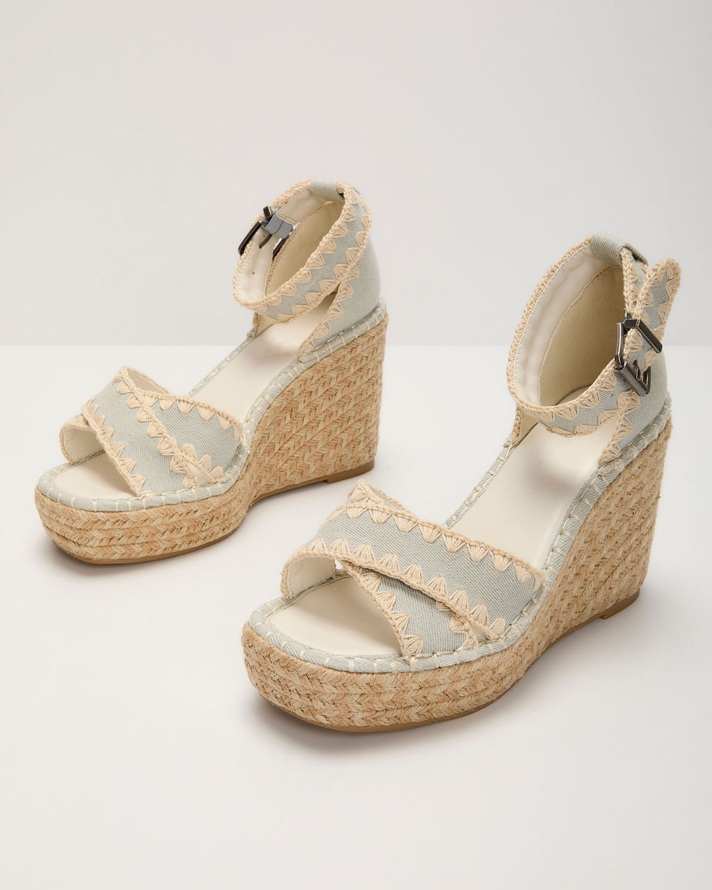 Saddler Raffia Wedge Sandal - Image 2