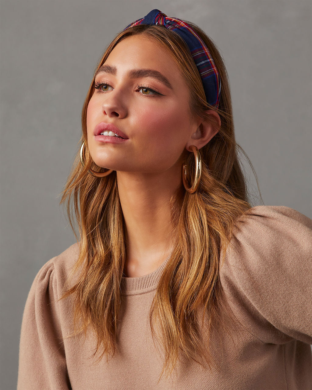 Traditions Plaid Twist Headband - Image 6
